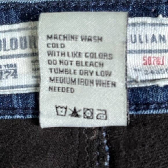 Colours Alexander Julian EUC Men's Designer Blue Jeans Straight Leg Size 32x32 - Picture 10 of 14